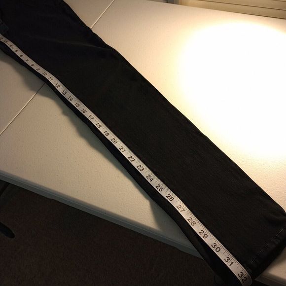 JUST U.S.A. Skinny Jeans Women's Size 7 Black Rinse Wash Denim Low Rise 5-Pocket - Picture 9 of 10